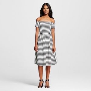 Who What Wear Bardot midi dress — M